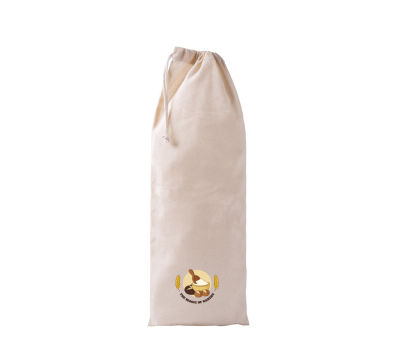 Bolsa de Algodón Reciclado GRS con Cierre de Cordón para Pan