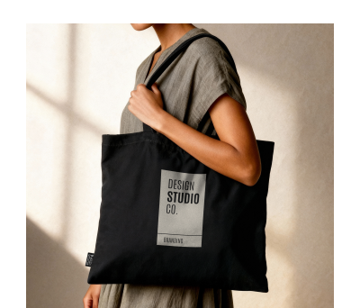 Bolsa de Algodón Reciclado con Asas Largas- Premium - AGY54532