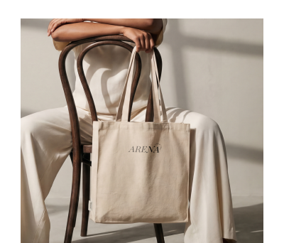 Bolsa de Algodón Reciclado con Asas Largas - AGY54036
