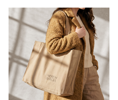 Bolsa de Algodón Reciclado con Asas Largas- Classic - AGY54037