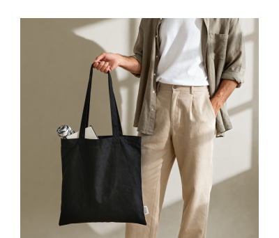Bolsa de Algodón Reciclado con Asas Largas para Regalo - AGY50648