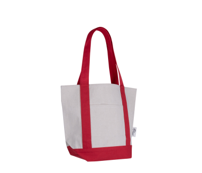 Bolsa de Algodón Reciclado con Bolsillo Frontal