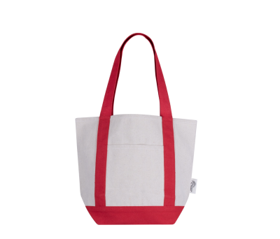 Bolsa de Algodón Reciclado con Bolsillo Frontal