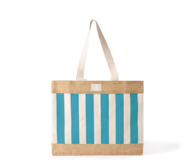 Bolsa de Algodón Reciclado y Yute con Asas Largas