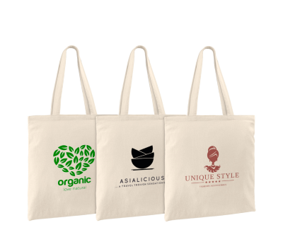 Bolsa de Algodón Reutilizable con Asas Largas