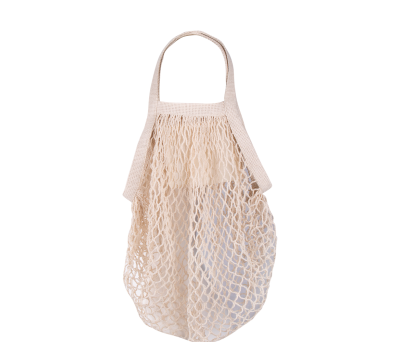 Bolsa de Algodón Reutilizable de Red con Asas Largas