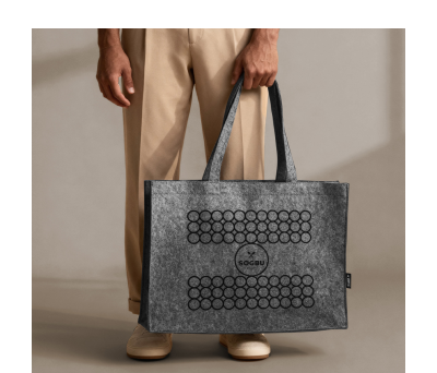 Bolsa de Fieltro RPET con Asas Largas