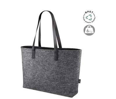 Bolsa de Fieltro RPET con Asas de Cuero Sintético