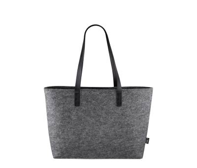 Bolsa de Fieltro RPET con Asas de Cuero Sintético