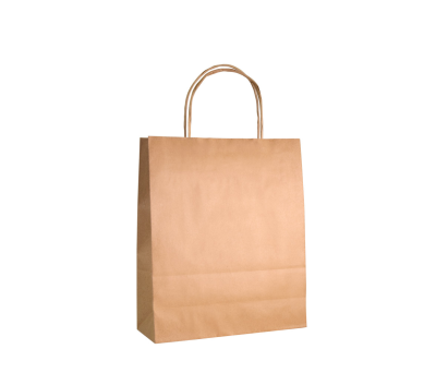 Bolsa de Papel 90gr/m² con Asa Rizada 18x8x24cm