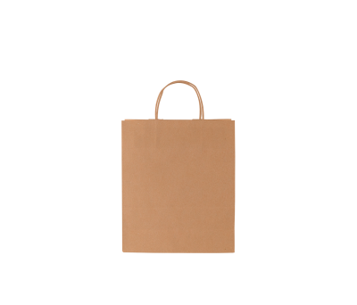 Bolsa de Papel Kraft con Asa Rizada