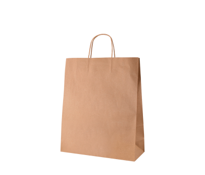 Bolsa de Papel Kraft con Asa Rizada - AGY50682