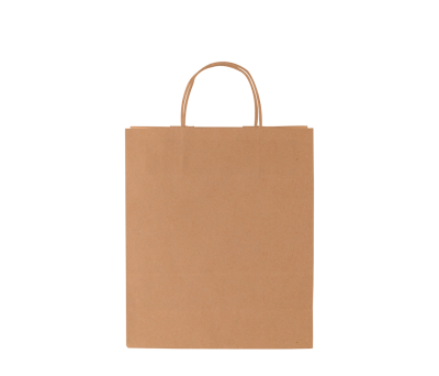 Bolsa de Papel Kraft con Asa Rizada