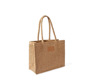 Bolsa de Papel Trenzado con Etiqueta Personalizable para Regalo