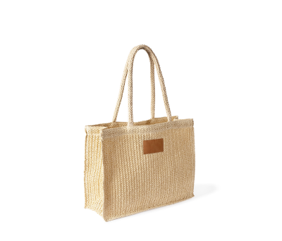Bolsa de Papel Trenzado con Etiqueta Personalizable para Regalo