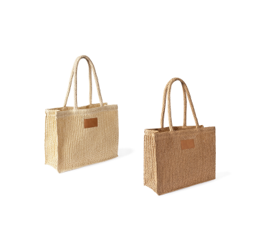Bolsa de Papel Trenzado con Etiqueta Personalizable para Regalo