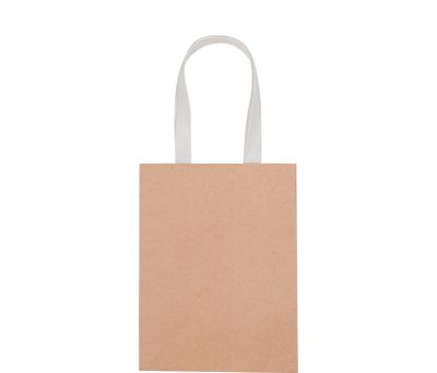 Bolsa de Regalo Premium Pequeña de Papel Kraft con Asas de Algodón