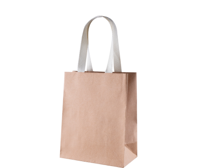 Bolsa de Regalo Premium Pequeña de Papel Kraft con Asas de Algodón
