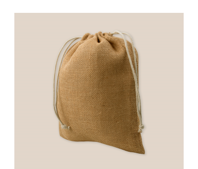 Bolsa de Yute 16x20cm con Cierre de Cordón - AGY50612