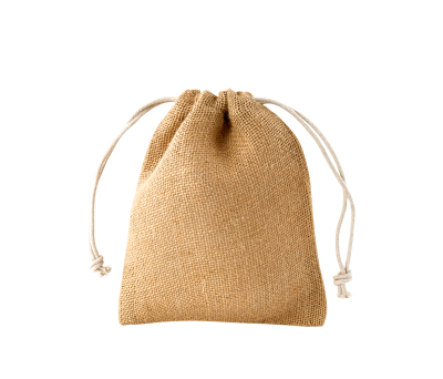 Bolsa de Yute 16x20cm con Cierre de Cordón