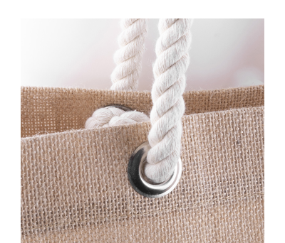 Bolsa de Yute con Asas Largas y Laminado Interior