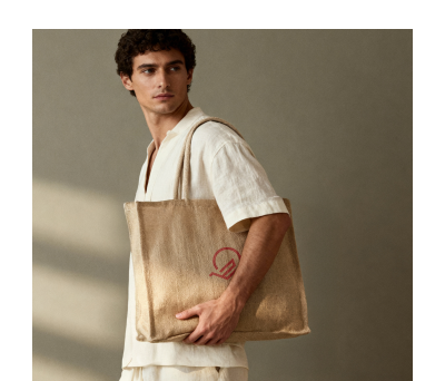 Bolsa de Yute con Asas de Algodón - AGY52508