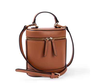 Bolso Bandolera de PU Estructurado con Doble Asa