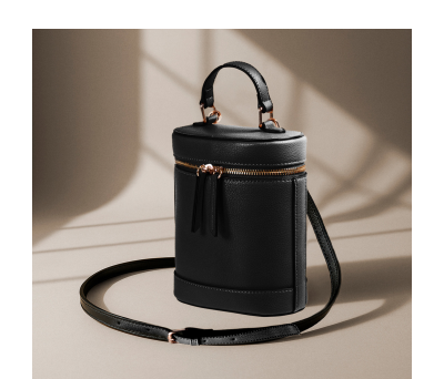 Bolso Bandolera de PU Estructurado con Doble Asa