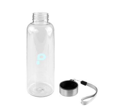 Botella RPET 500ml con Tapa de Acero y Asa