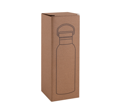 Botella Térmica Acero Inoxidable con Tapón Bambú para Sublimar