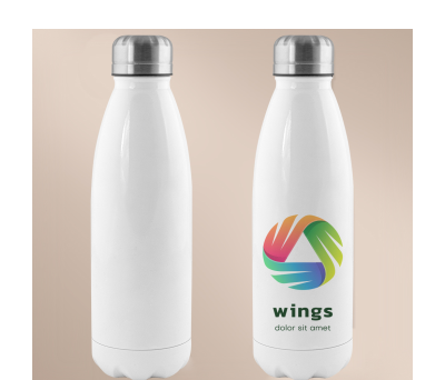 Botella Térmica de Acero Inoxidable Reciclado 500ml Sublimable - AGY50074RE