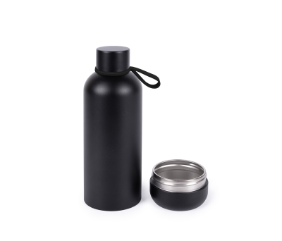 Botella Térmica de Acero Inoxidable con Vaso Integrado 430ml