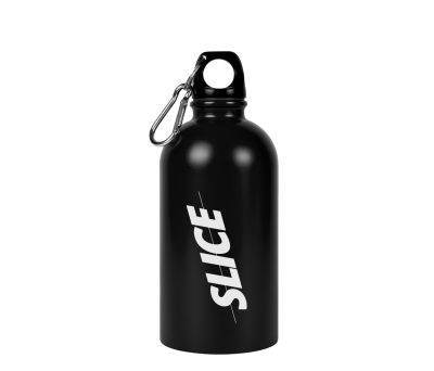 Botella de Acero Reciclado 500ml con Mosquetón para Excursiones
