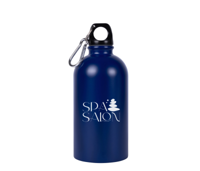 Botella de Acero Reciclado 500ml con Mosquetón para Excursiones
