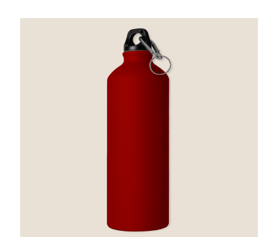 Botella de Aluminio Mate 750ml con Mosquetón Food Safe - AGY33545