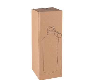 Botella de Aluminio Mate 750ml con Mosquetón Food Safe