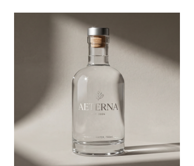 Botella de Cristal 750ml con Tapón de Aluminio para Licores - AGY54519