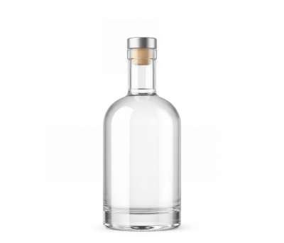 Botella de Cristal 750ml con Tapón de Aluminio para Licores
