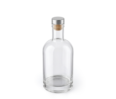 Botella de Cristal 750ml con Tapón de Aluminio para Licores
