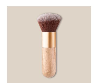 Brocha de Maquillaje Multiusos de Madera de Haya con Pelo Suave - AGY52518
