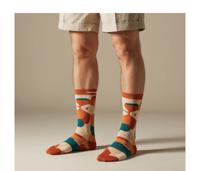 Calcetines Jacquard de Algodón con Diseño a Medida