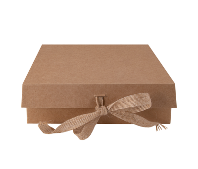 Caja de Cartón Plegable con Cierre Decorativo