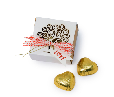 Cajita papel árbol de la vida tarjeta LOVE 2 cora-choc - AVB12