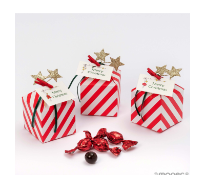 Cajita rayas 4 croki-choc tarjeta Merry Christmas min3* - ANED8