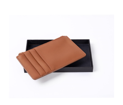 Cartera Monedero Tarjetero de PU con Cremallera y Ranuras