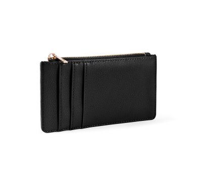 Cartera Monedero Tarjetero de PU con Cremallera y Ranuras