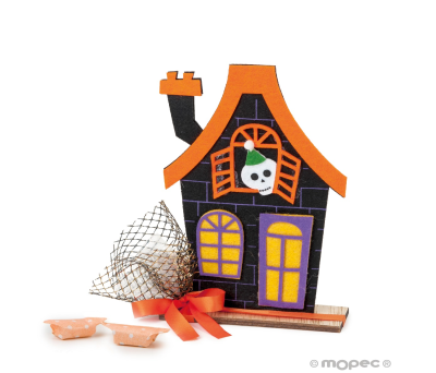 Casa de fieltro 5caramelos Halloween - AHAD509