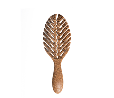 Cepillo Desenredante de Fibra de Coco con Púas de Nailon
