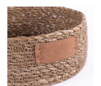 Cesta Redonda de Algas Naturales con Etiqueta