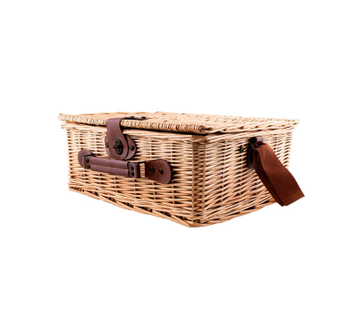 Cesta de Picnic de Mimbre para 2 Personas con Nevera